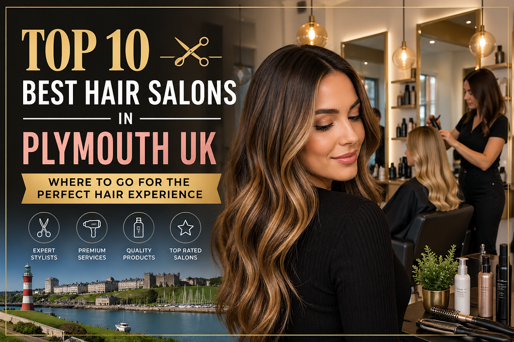 Luxury hair salon interior showing top rated hair salons in Plymouth UK